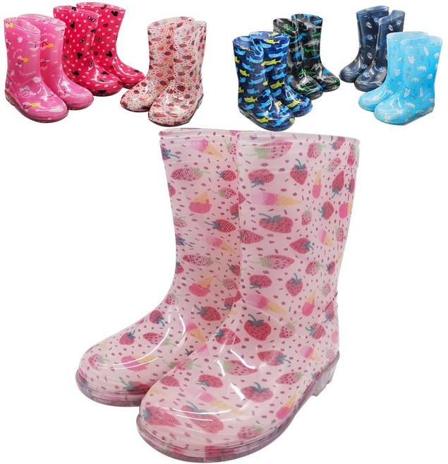 아동장화 140mm 다양한 색상 유아 키즈 어린이 레인부츠 남아 여아 신발 아동용 레인부츠