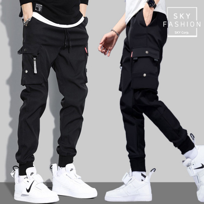 더라벨 남성 카고 조거팬츠 남자 캐주얼 팬츠 죠거 바지