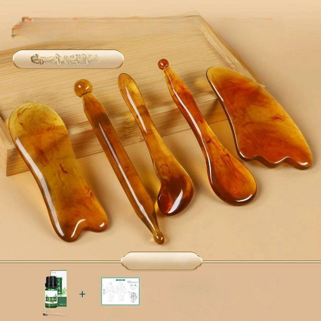 전신 전용 레진 얼굴 피부 탈피기 세트 탈피 도구, 엠버 근육 이완 5종 세트, 1개