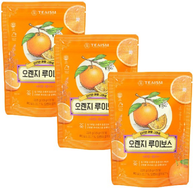 쌍계명차 오렌지 루이보스, 1.5g, 15개입, 3개