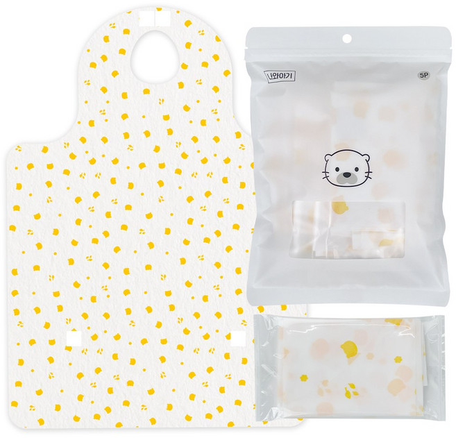 나와아기 일회용 방수 턱받이 20매 개별포장, 1개, 20개입, 혼합