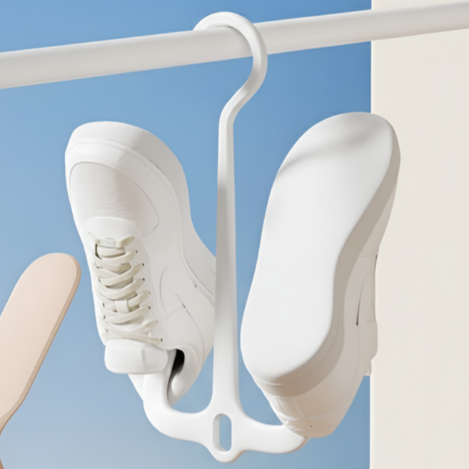 지리노 베란다 신발걸이 운동화 빨래건조, 화이트