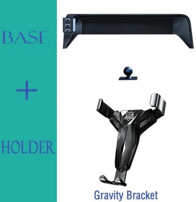 차량용 무선 충전 휴대폰 거치대 고정 베이스 내비게이션 브래킷 BMW 5 시리즈 6GT F90 G30 G32 G38 2018 2, 1개