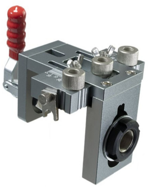 목공 도웰 지그 직각 드릴가이드 목수 장비 크램핑지그, 1개