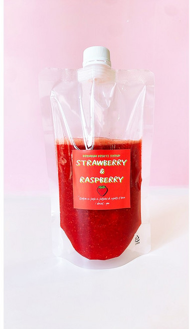 담을과 착즙 딸기 라즈베리 수제청, 1개, 500ml