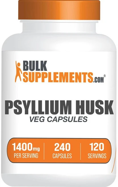 BULK 차전자피식이섬유 차전차피 분말가루 섬유질 차전자피환 소화지원 Psyllium Husk Fiber 식이섬유, 1병, 240정, 1개 - 쿠팡