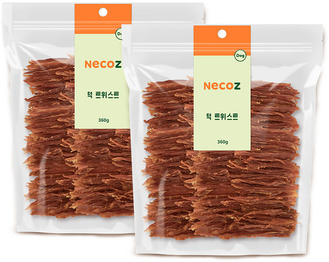 네츄럴코어 대용량 간식 모음, 2개, 360g, 네코즈04 오리트위스트