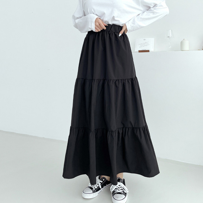 여성 여성스커트 스커트 롱스커트