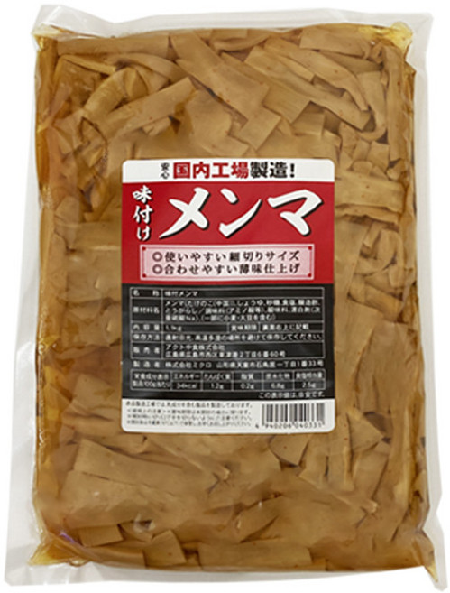 일본 미쿠로 미크로 아지츠케 멘마 죽순 간장 절임 1.1kg, 미쿠로멘마, 1개