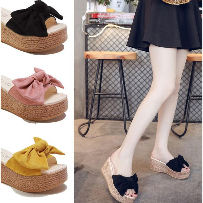 통굽슬리퍼 슬리퍼 7cm 여름