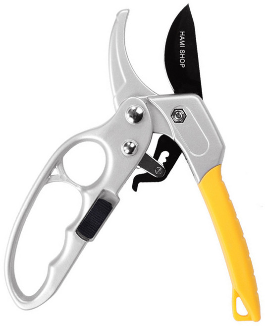 나무전지가위 3단기어식가위 전정가위 원예가위 조경가위 나무가위, 1개