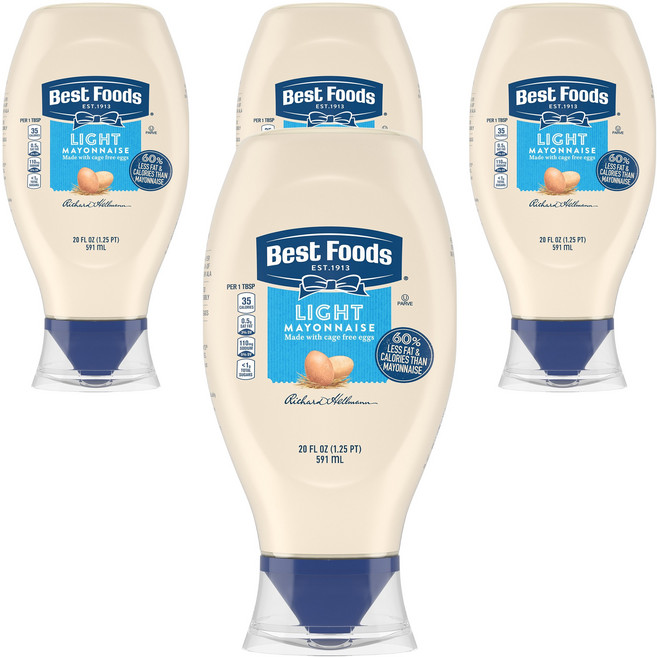 베스트푸즈 라이트 마요네즈, 591ml, 4개