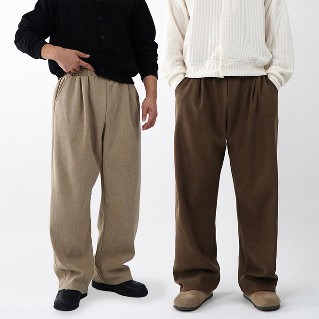 [당일출고] 1+1 핀턱 남성코듀로이바지 남자골덴바지 벌룬팬츠