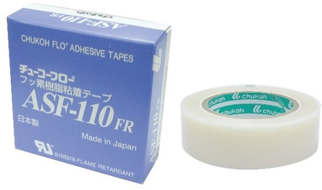 CHUKOH 鐵氟龍膠帶 ASF-110FR 13-50mm 台灣製造 耐熱200°C 絕緣 耐磨, 1個, 229.115
