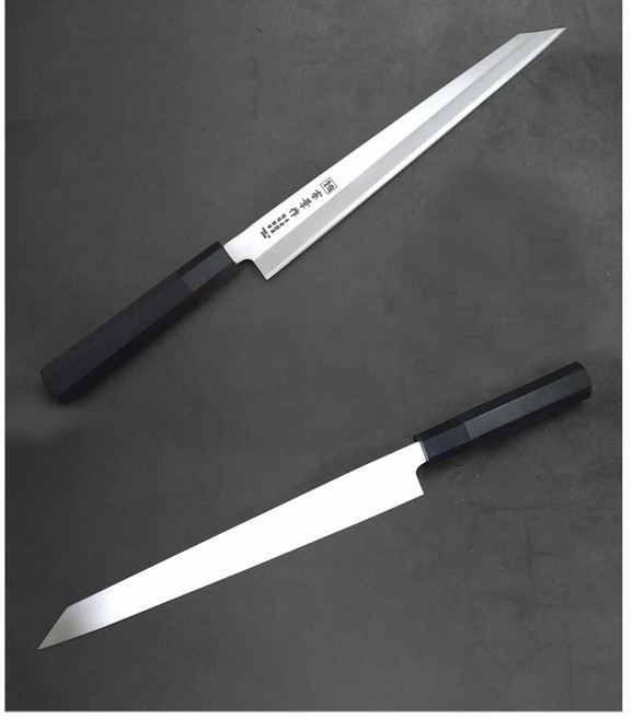 키리츠케 팔각 블랙핸들 사시미 270mm 좌수용 왼손잡이