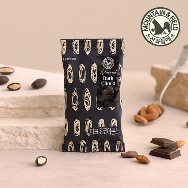 산과들에 달콤고소 다크초코아몬드볼 50봉 (초코볼간식), 20g, 50개