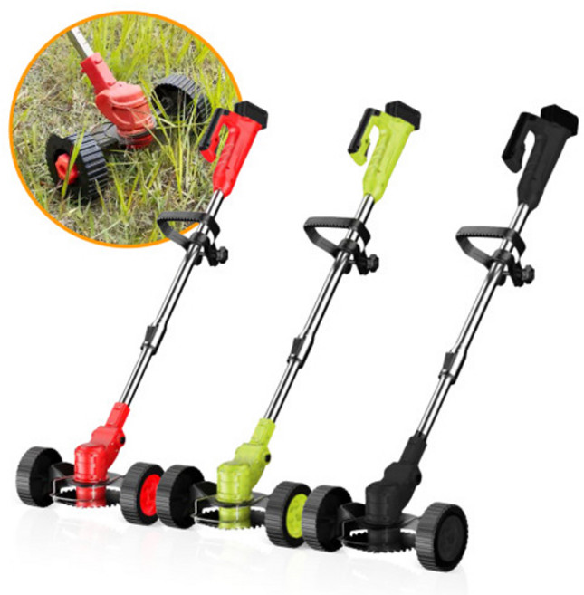 봄앤 싹쓸이 무선 충전식 예초기 초경량 제초기 벌초잡초잔디깍기 보안경 충전예초기 전기예초기 전동예초기, 1개