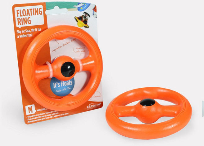 펫토리아 르칙 강아지 훈련 원반 장난감, 레드(S), 1개