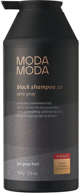 모다모다 500g 제로그레이 블랙샴푸 10 대용량, 1개