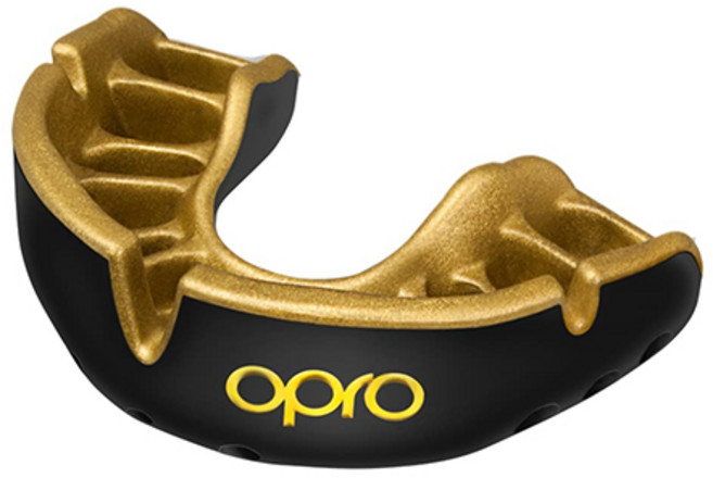 OPRO 골드 마우스피스 마우스가드 블랙, 1개
