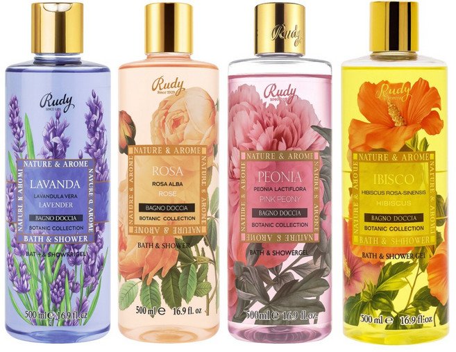 [루디프로푸미/이탈리아] 네추라 앤 아로마 바스 앤 샤워젤 바디클렌저 바디워시 4종, 1개, 500ml, 샤워젤-라벤더