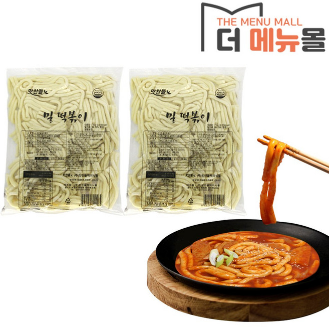 맛찬들 누들떡 밀 떡볶이1kg, 1kg, 2개