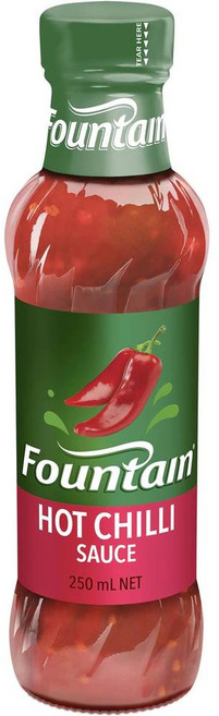 Fountain Hot Chilli Sauce 파운틴 핫 칠리 소스 250ml 4팩