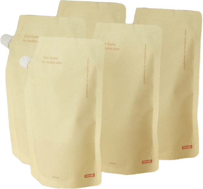 마켓올슨 5배 고농축 주방세제 리필, 리필 500ml 5개, 5개, 500ml