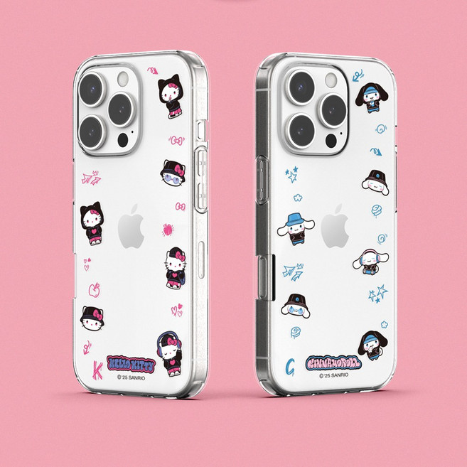 산리오 히팝 젤리 투명케이스 헬로키티 시나모롤 쿠로미 마이멜로디 갤럭시버디3 A156 A155