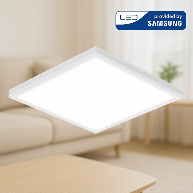 길방조명 LED 방등 50W 6500K 아트사각등 500x500x65, 주광색