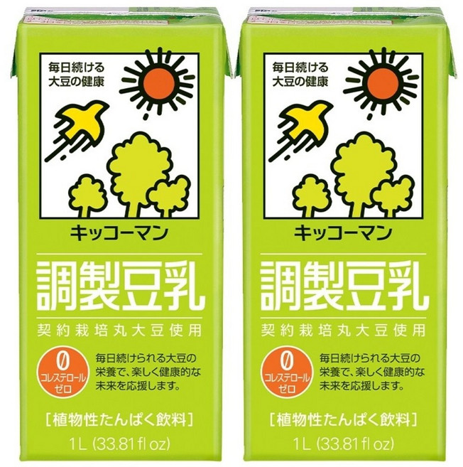 기꼬만 두유 오리지널 1L X 2개