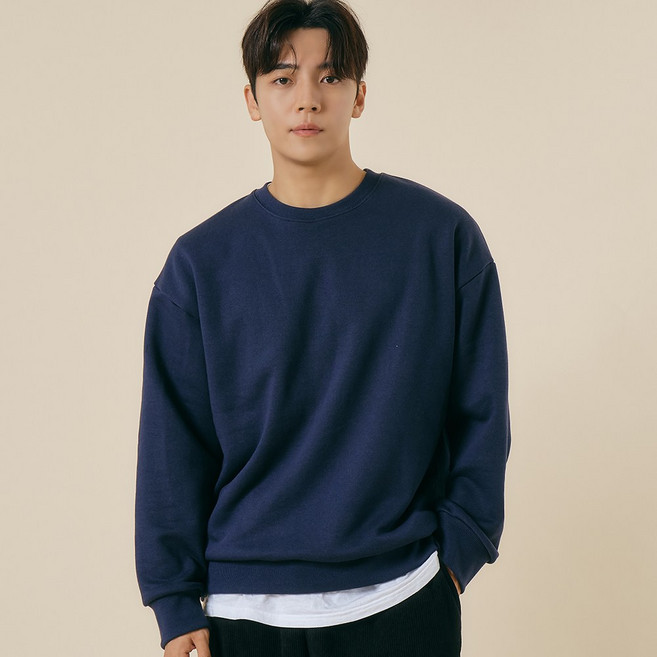 엘엑스티 남자 맨투맨 오버핏 무지 헤비쭈리 720g 면100% 국내생산