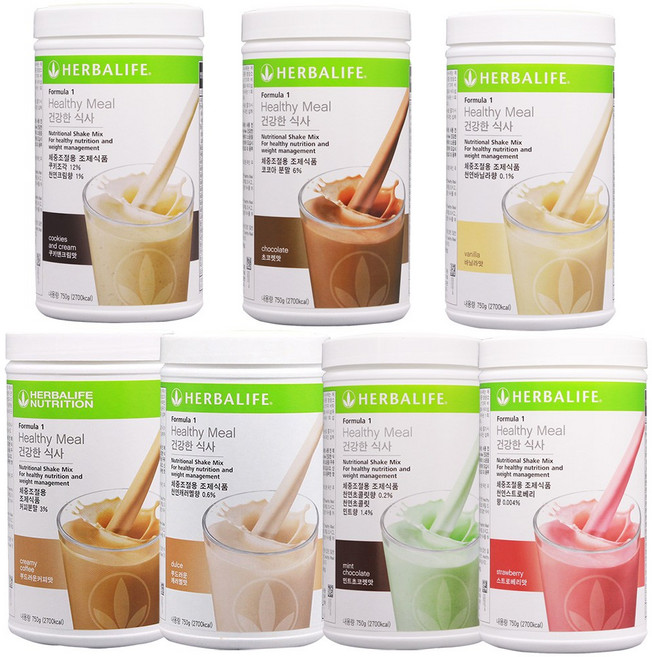 허벌라이프 뉴트리셔널 다이어트 쉐이크믹스, 750g, 1개, 바닐라맛