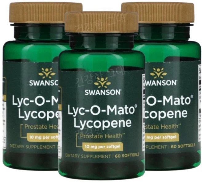 스완슨 Lyc-O-Mato 라이코펜 10mg 소프트젤 60정, 3개 - 쿠팡
