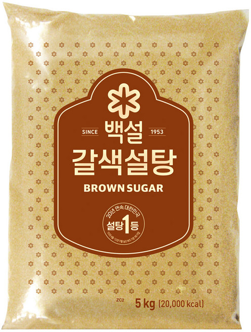 백설 갈색설탕, 5kg, 4개