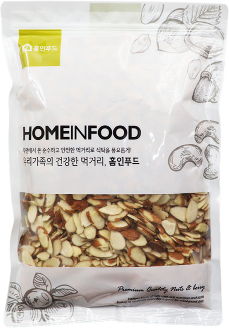 홈인푸드 25년산 아몬드슬라이스, 1kg, 1개