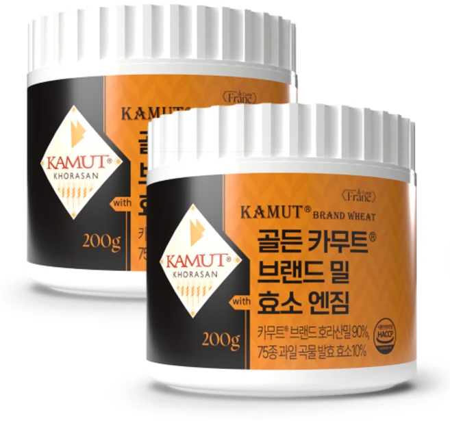 정품 골든 카무트 효소 90% 75종 곡물 1+1 총 400g, 200g, 2개 - 쿠팡