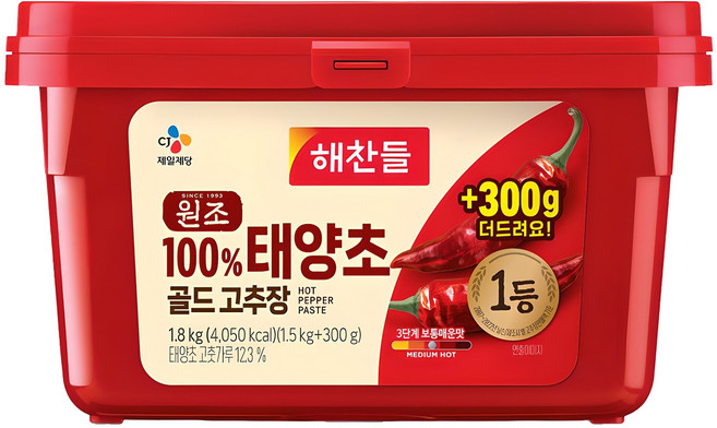 해찬들 태양초 골드 고추장, 1.8kg, 1개