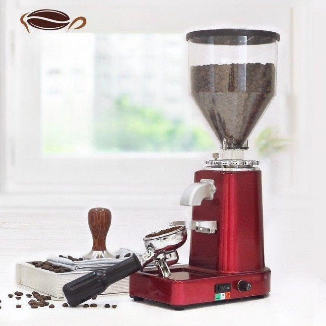 업소용 커피 전문 그라인더 가정용 브루잉 전동 카페 업소 원두 분쇄기 머신 기계 에스프레소, 018 이탈리안 커피 그라인더(레드)