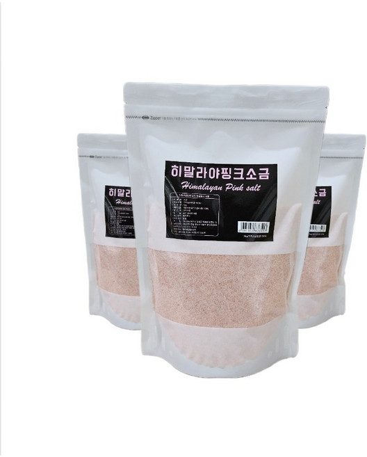 히말라야 핑크소금 1kg (가는소금) 암염 100% 미세플라스틱 걱정없는 건강한 소금 고급소금 미네랄소금, 1개