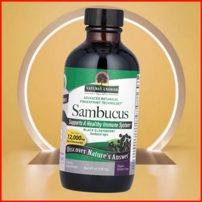 네이처로스 앤서 삼부커스 블랙 엘더베리 12000mg 120ml 미국내수 네이처스 앤서네이처로스, 1개 - 쿠팡