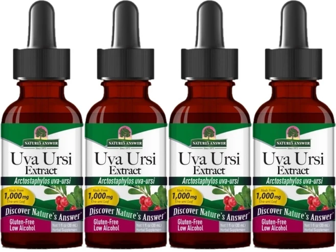 네이처스앤서 고흡수 우바 우르시 추출물 1000mg 액상 액체, 4개, 30ml - 쿠팡