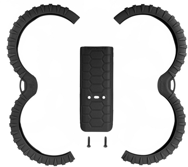 [써니라이프] DJI 아바타2 프로펠러 가드 세트 / 범퍼 보호 링 드론 프로텍터 악세사리, 블랙, 1세트