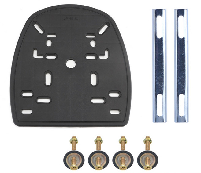 범용 오토바이/전기차 후면 케이스 탑박스 트렁크 브래킷 베이스 플레이트 마운트 랙 액세서리, 큰 접시