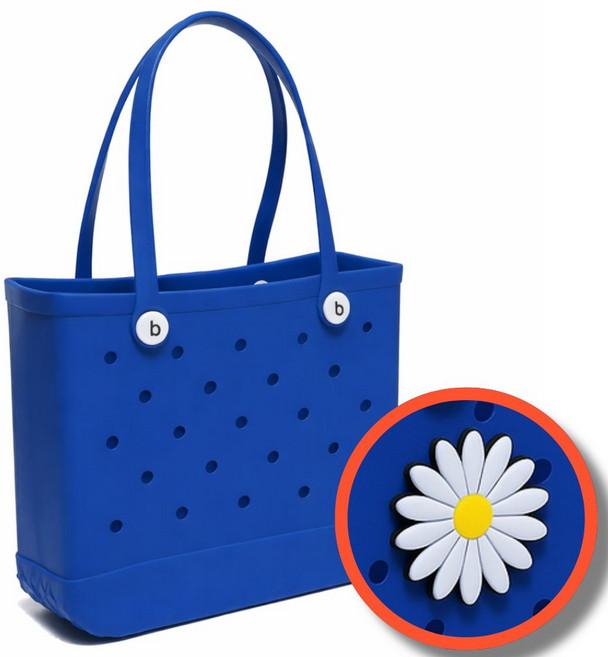 생활해랑 EVA 젤리 수영 목욕 가방, 딥블루