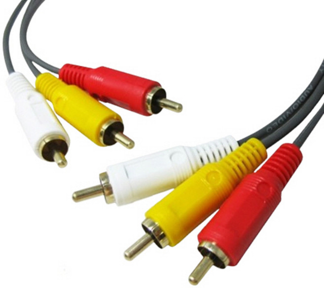 컴포지트 3선 3RCA 영상 음성 케이블 1.5M/3M/5M/10M/15M/20M, 1개, 5M