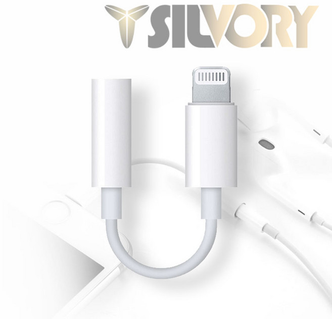 SILVIRY 8핀 3.5mm 이어폰 연결 젠더 8pin TO 3.5mm, 1개, 10cm