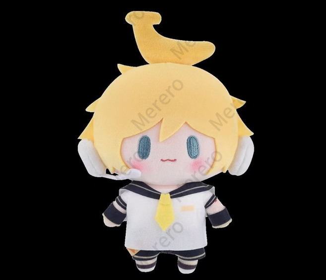 하츠네 미쿠 봉제 인형 카가미네 렌 린 배낭 키 체인 귀여운 컬렉션 모델 장식 소녀 선물, Kagamine Len, 1개