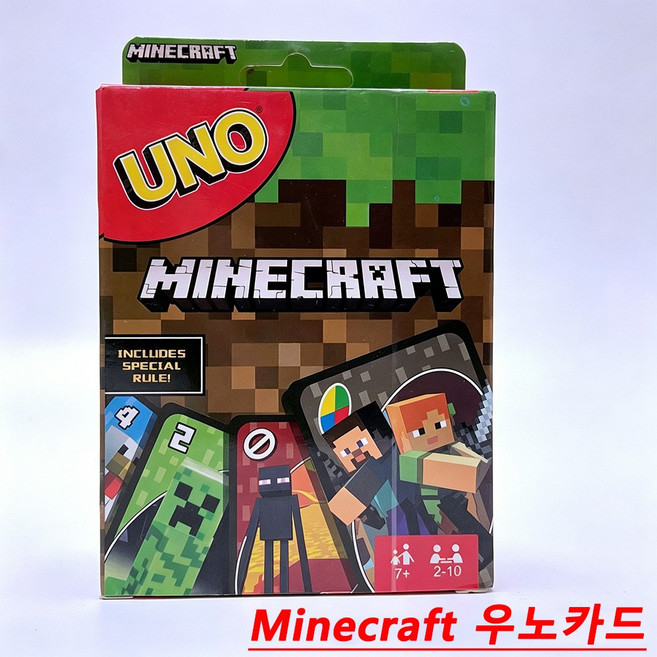 uno 마인크래프트 카드 게임 가족 파티 보드 게임 휴대용 퍼즐 포커 선물 JL-1688-988942-122859