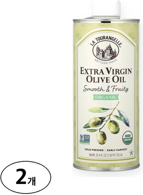 라투랑겔 엑스트라 버진 올리브 오일 스무스 & 프루티, 2개, 750ml